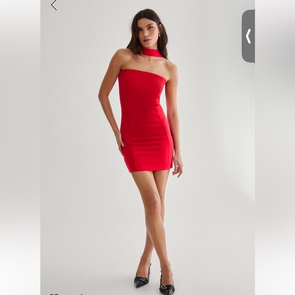 Nasty Gal Halter Collar Bodycon Mini Dress